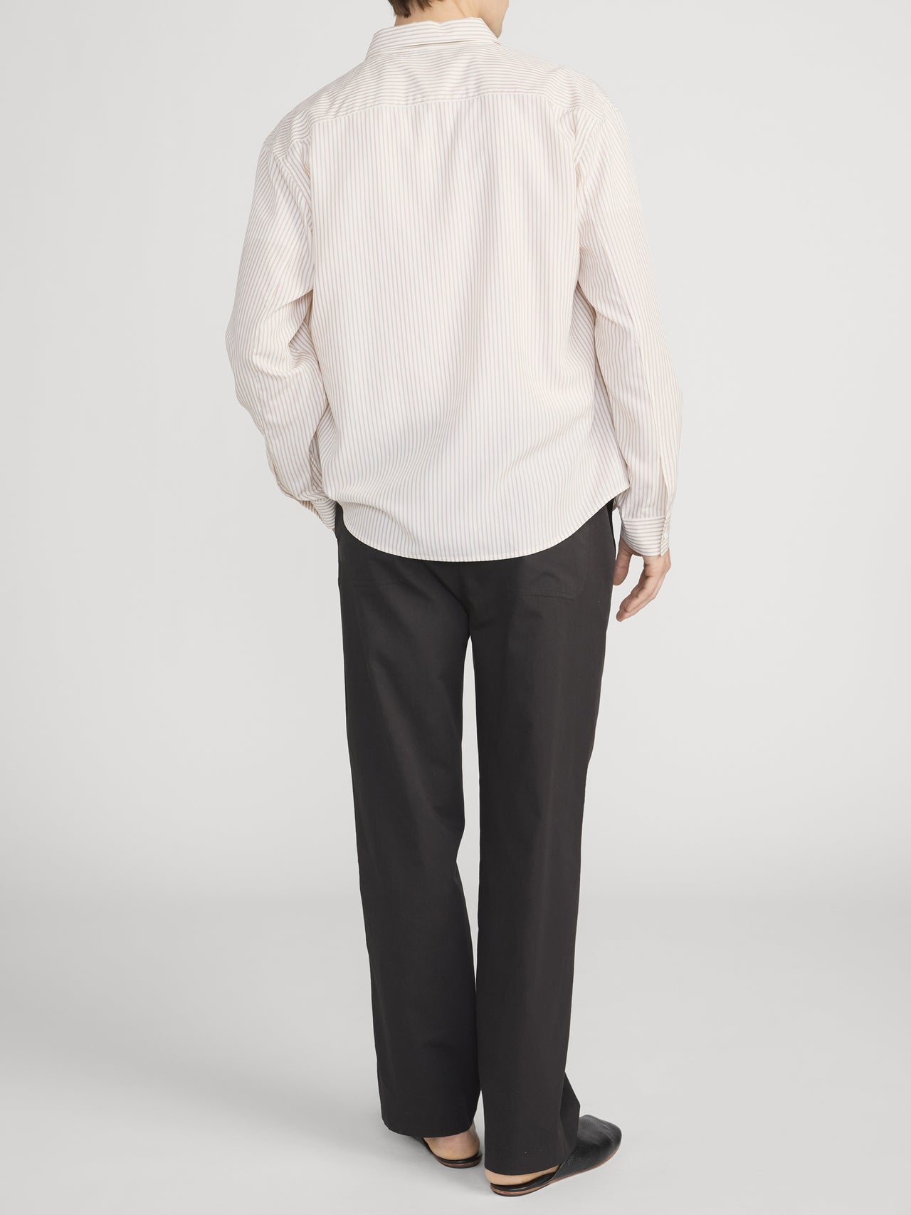 Relaxed Shirt -- Brown Stripe