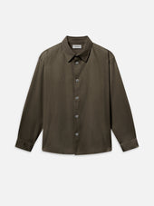 Micro Cord Shirt -- Mud Grey