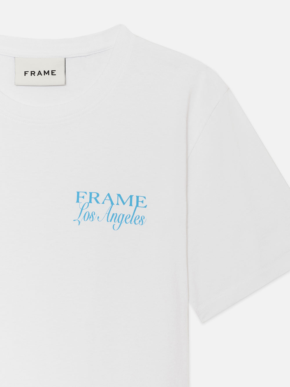 FRAME LA LOGO TEE WHITE