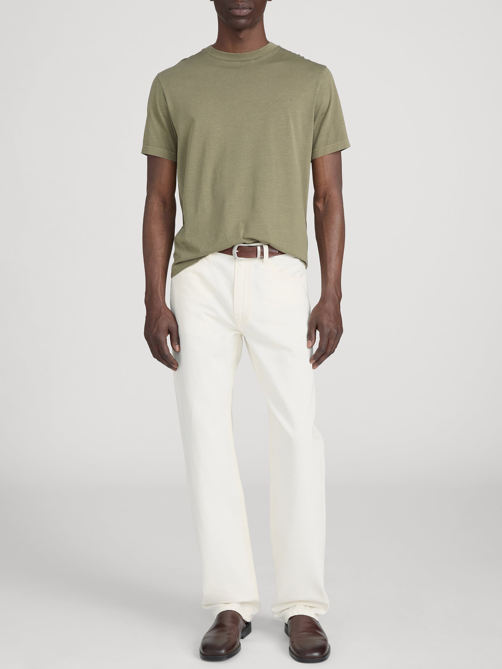 Light Cotton Tee - Antique Green