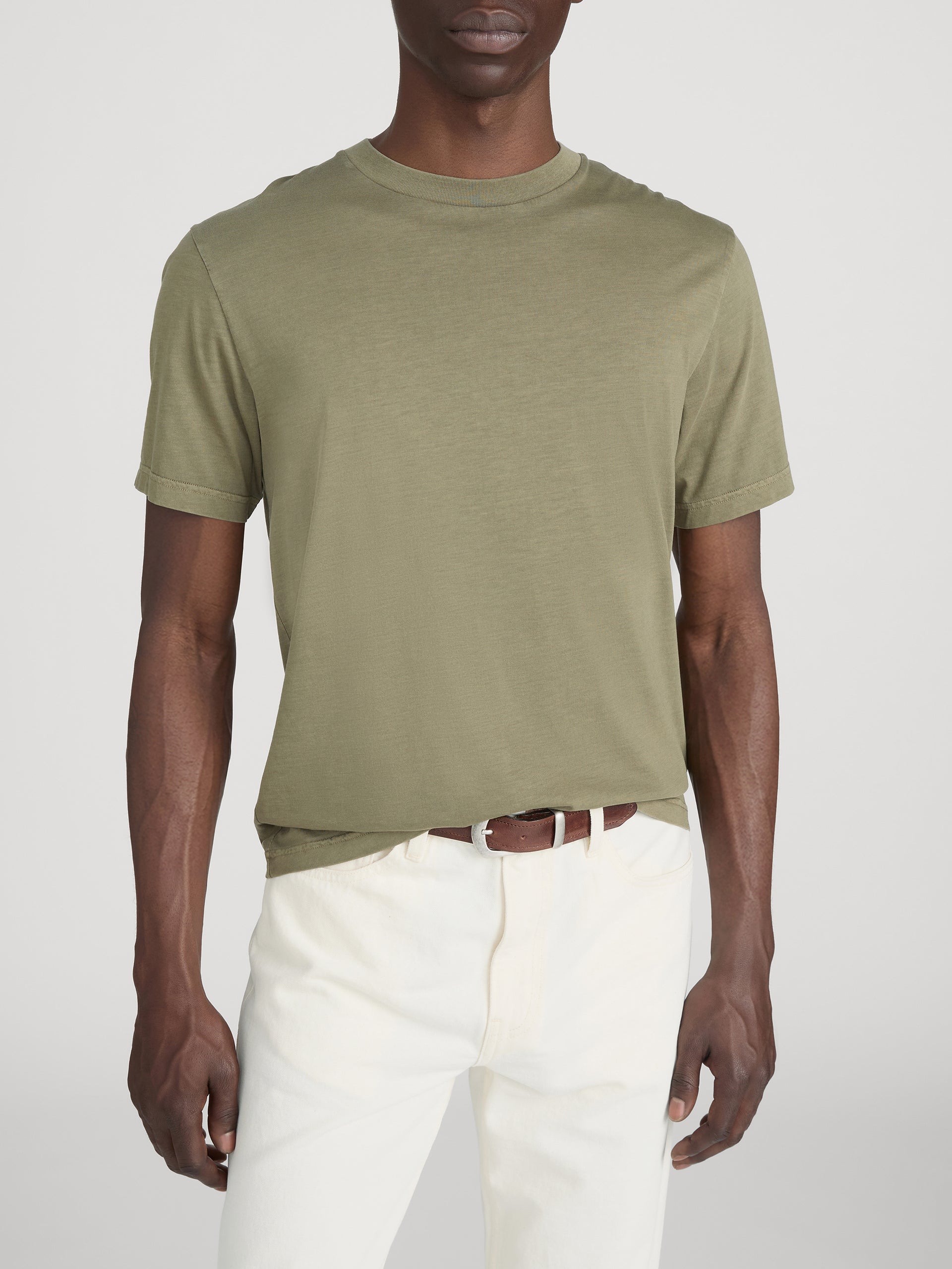 Light Cotton Tee - Antique Green