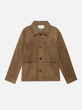 Suede Chore Coat -- Caramel