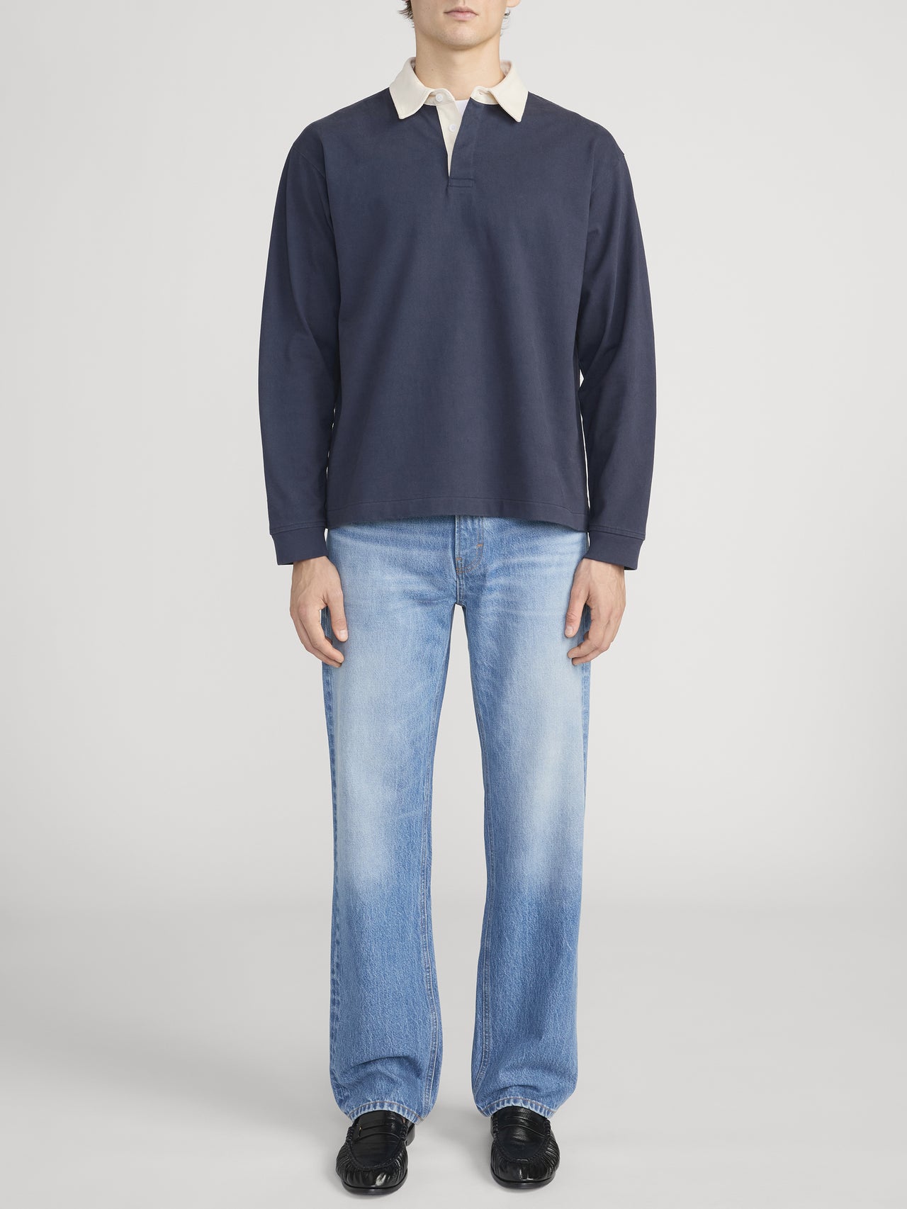 Rugby Polo Shirt -- Dark Navy