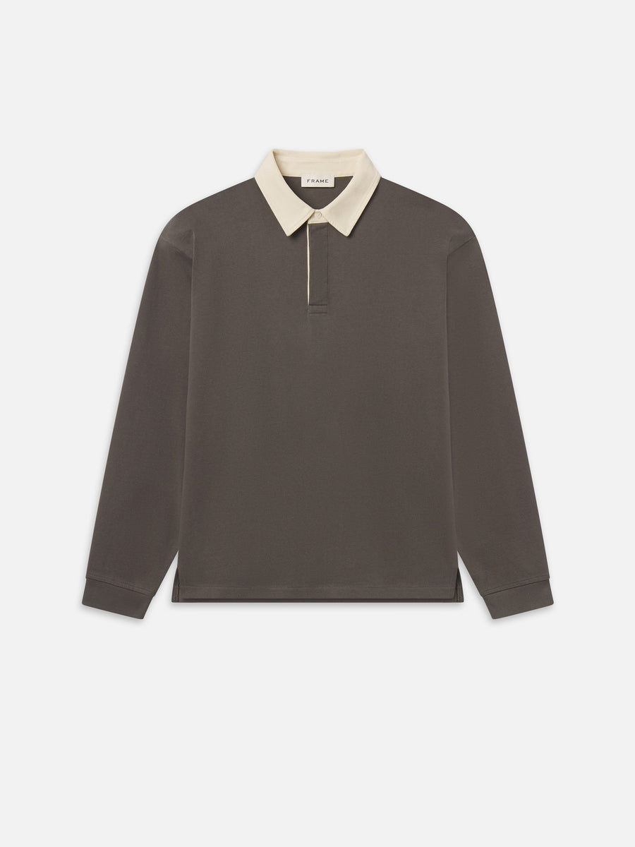 Rugby Polo Shirt -- Grey