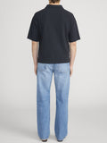 Textured Polo -- Dark Navy