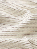 Jacquard Stripe Tee -- Cream/ Mauve Stripe