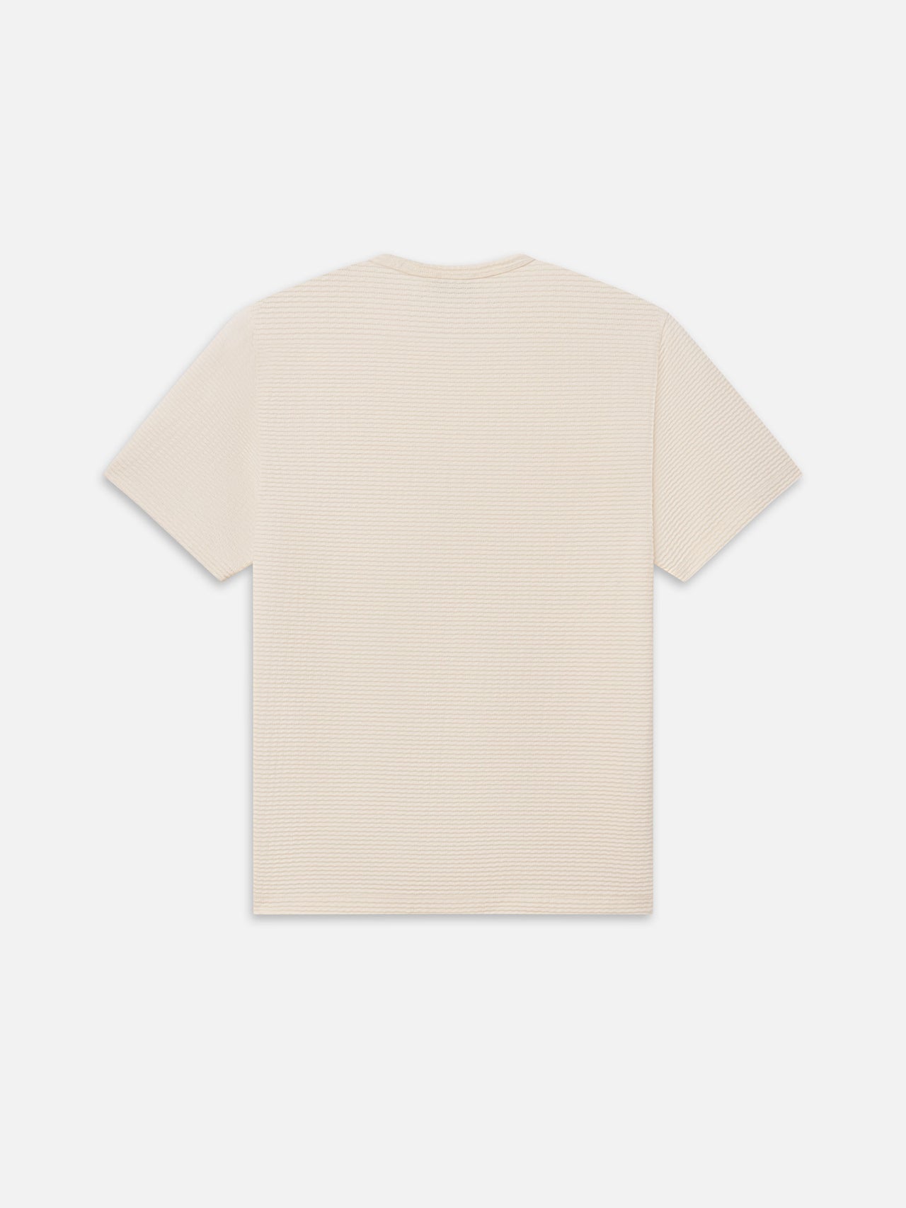 Jacquard Stripe Tee -- Cream