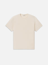 Jacquard Stripe Tee -- Cream