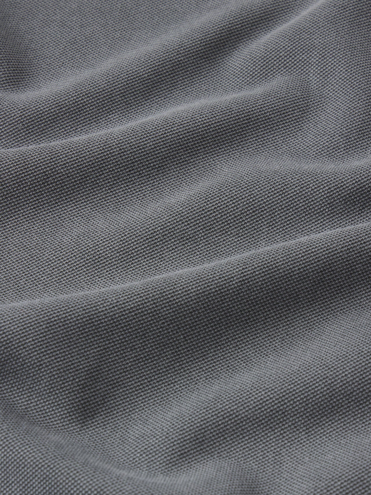 Washed Light Pique Polo -- Antique Modern Grey