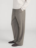 Easy Wide Leg Trousers -- Smoky Green