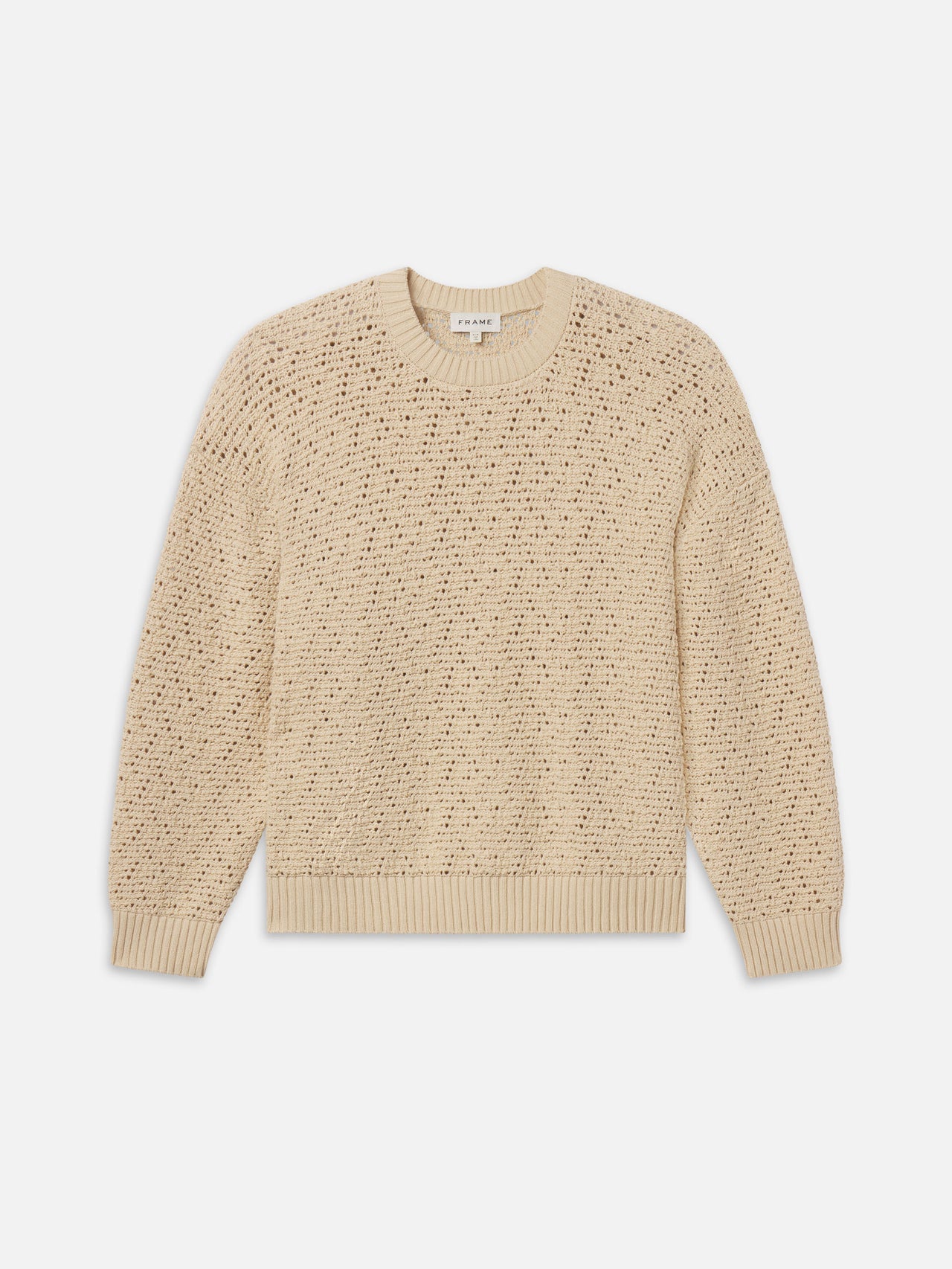 Crochet Sweater -- Light Stone