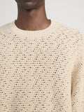 Crochet Sweater -- Light Stone