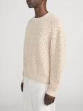 Crochet Sweater -- Light Stone