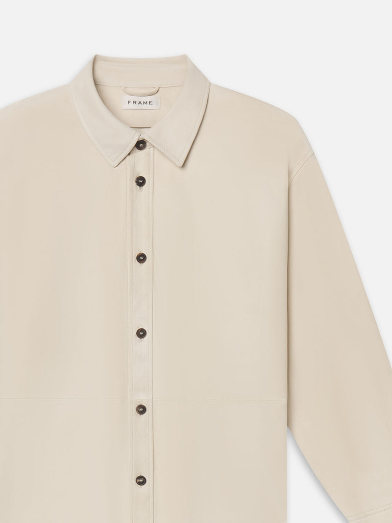 Suede Shirt -- Light Stone