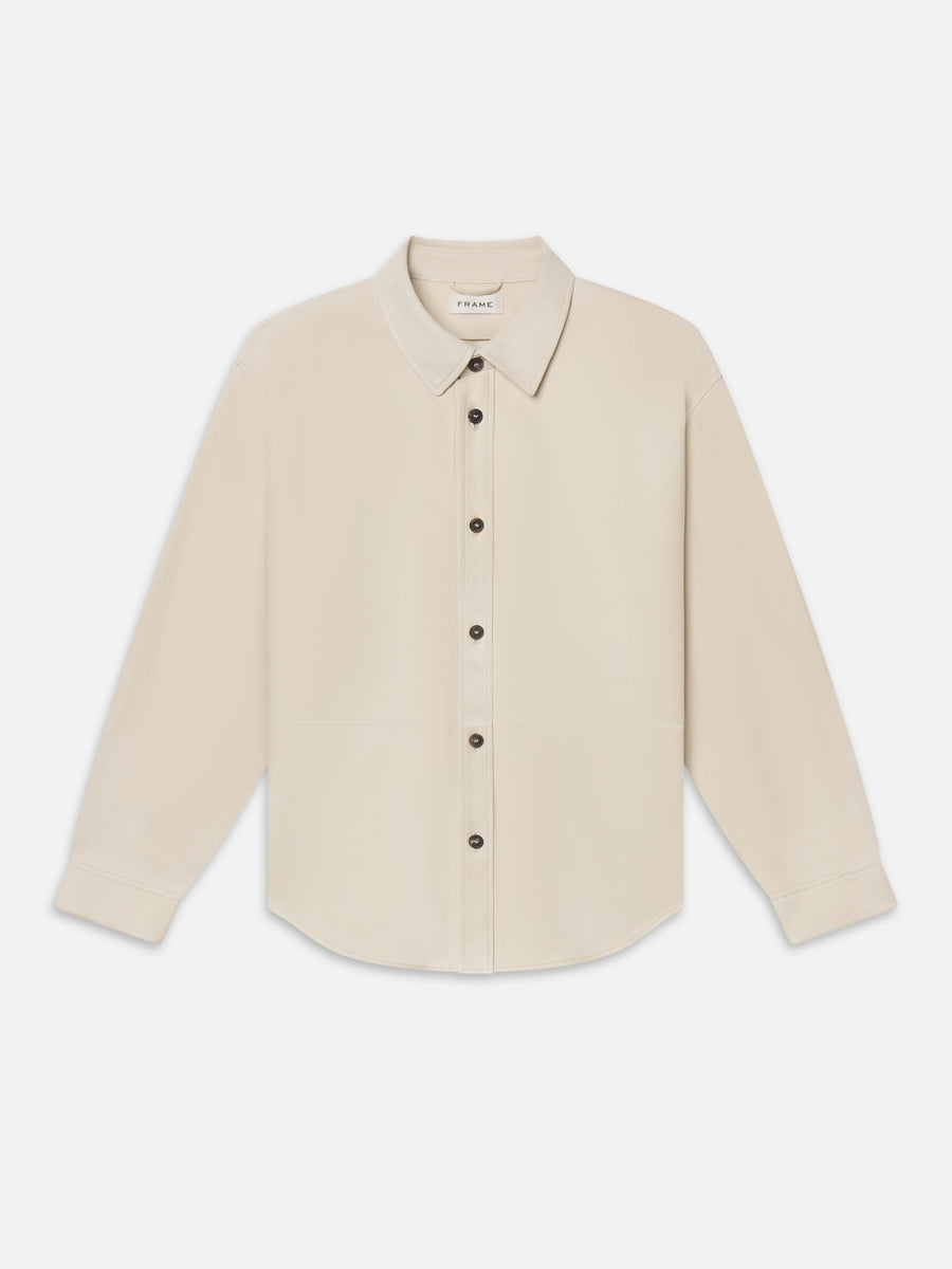 Suede Shirt -- Light Stone