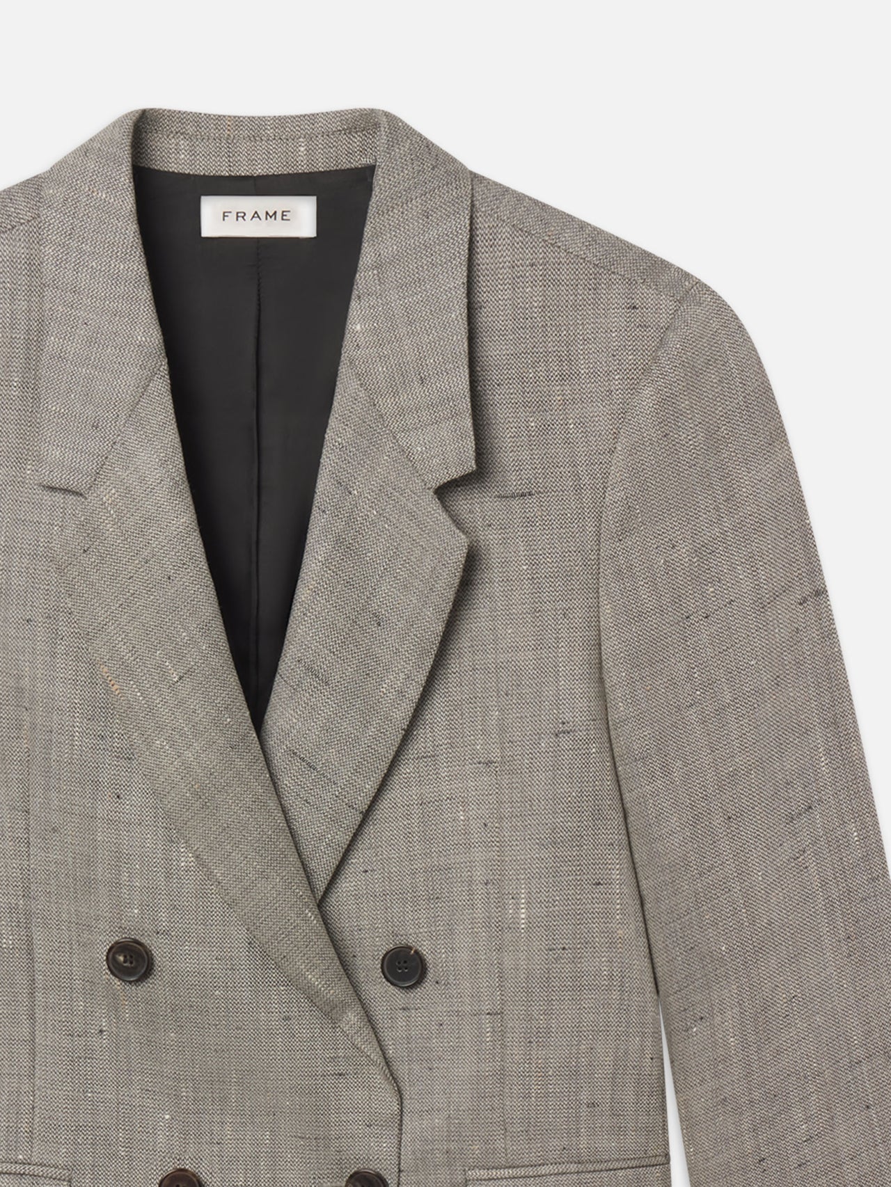 Retro Double Breasted Blazer -- Grey Multi