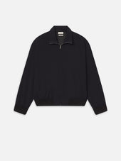 Wool Zip Blouson -- Dark Navy