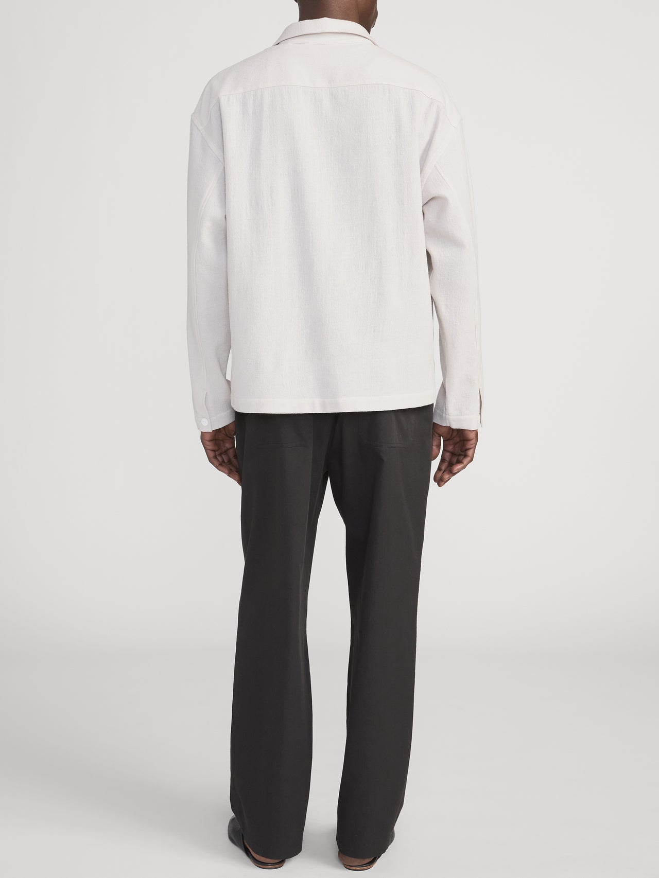 Over Shirt On Model Back