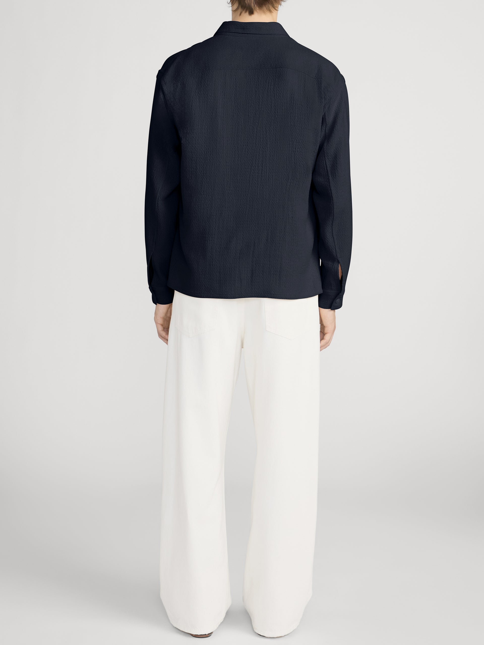Open Weave Shirt -- Dark Navy