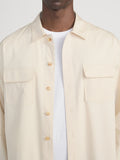 Double Pocket Overshirt -- Light Beige