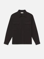 Double Pocket Overshirt -- Washed Black