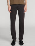 L'Homme Slim Brushed Twill -- Deep Brown