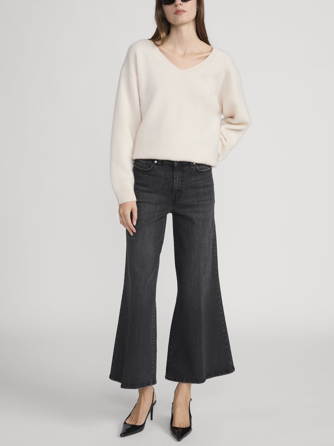 jeans full front view