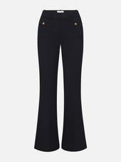 The Pixie Flare Trouser Shrunken Pocket -- Navy