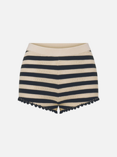 The Crochet Captain Short -- Cream Multi