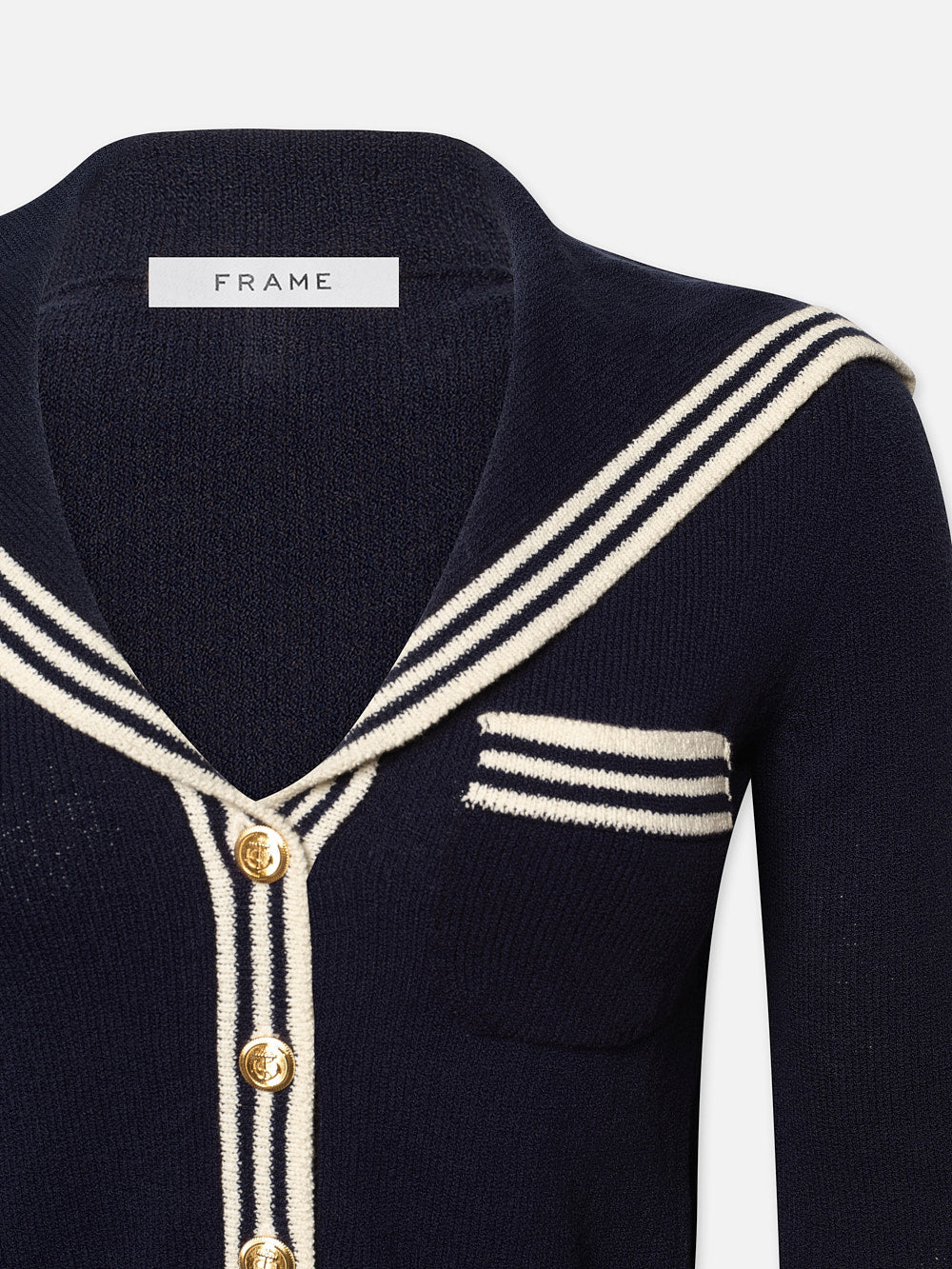 SAILOR CARDI NAVY MULTI FRAME