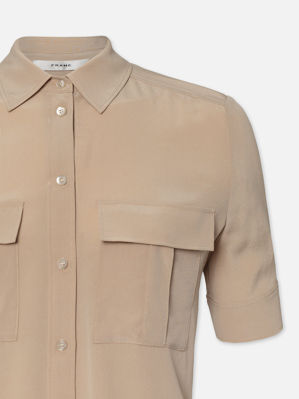 Patch Pocket Button Down -- Khaki Tan