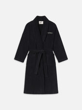 Sotheby’s Unisex Terry Bathrobe -- Navy