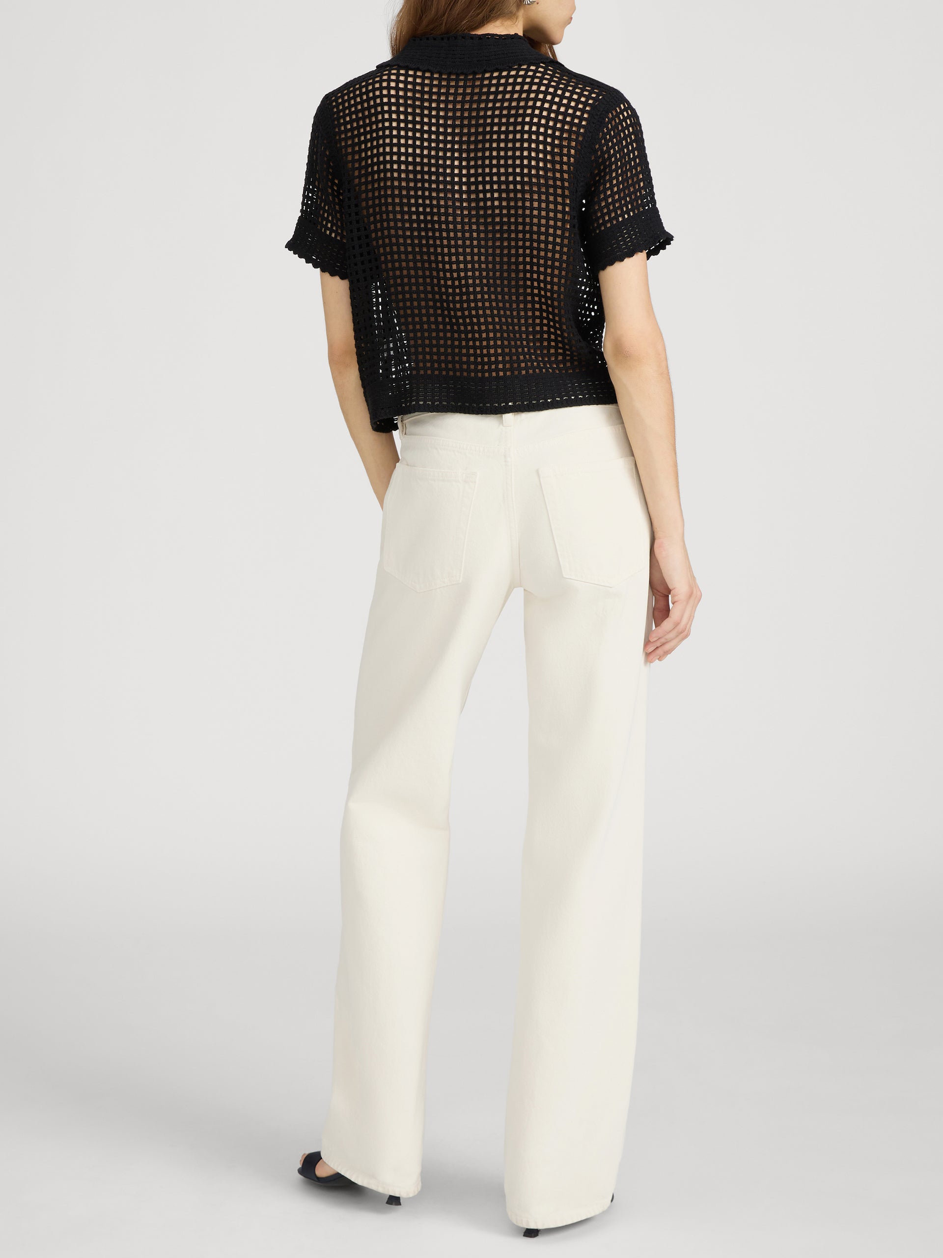 The Crochet Top -- Black