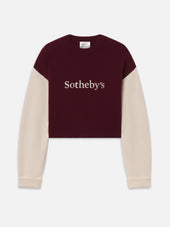 Sotheby’s Women's Cashmere Sweater -- Burgundy Multi