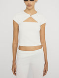 Top on model crop