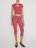 The Casino Top -- Red Check