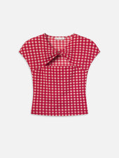 The Casino Top -- Red Check