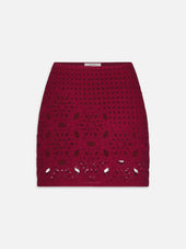 The Postcard Skirt -- Garnet