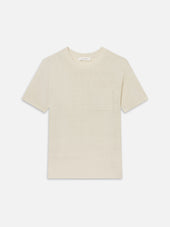 The Silk Knit Plus One Tee -- Cream