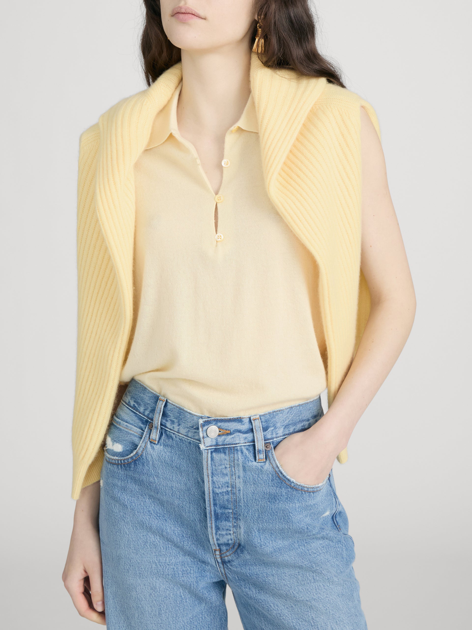 Top on model crop