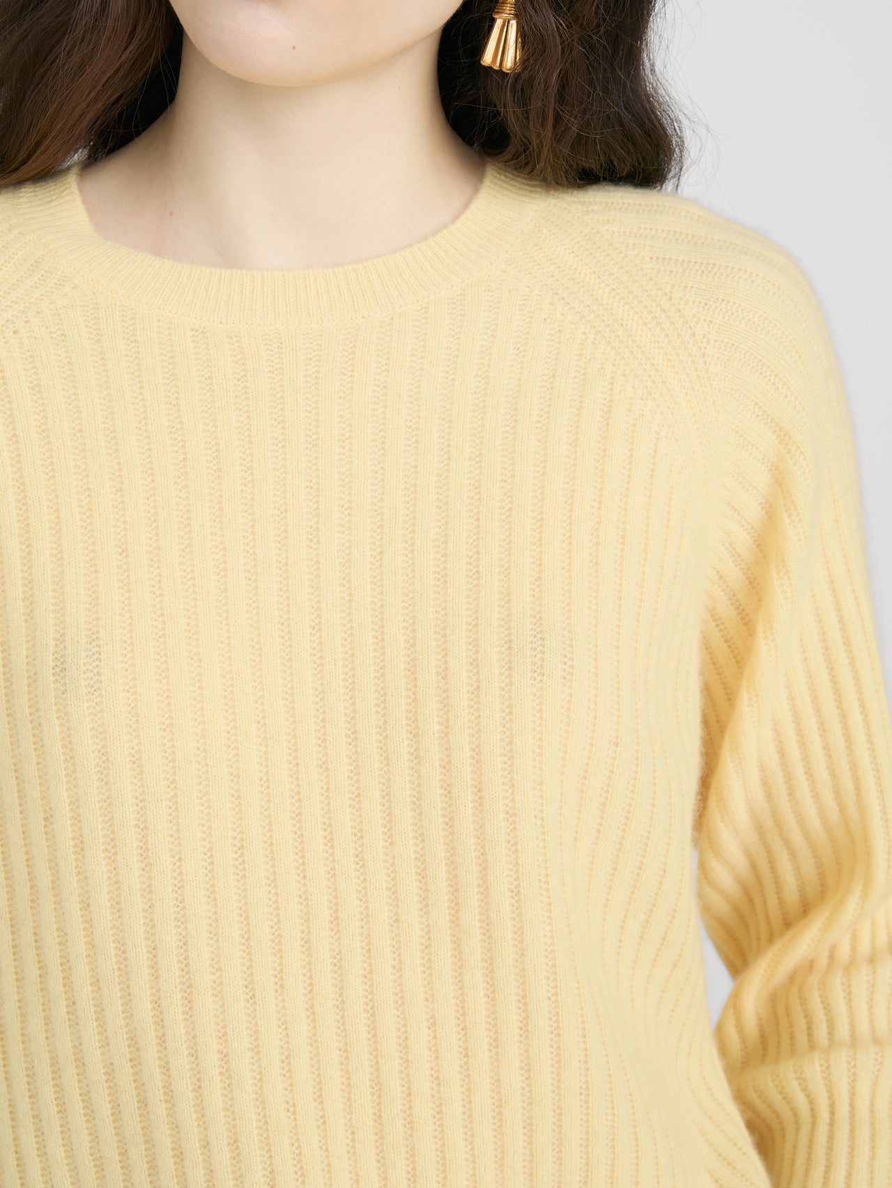 Sweater on model detail