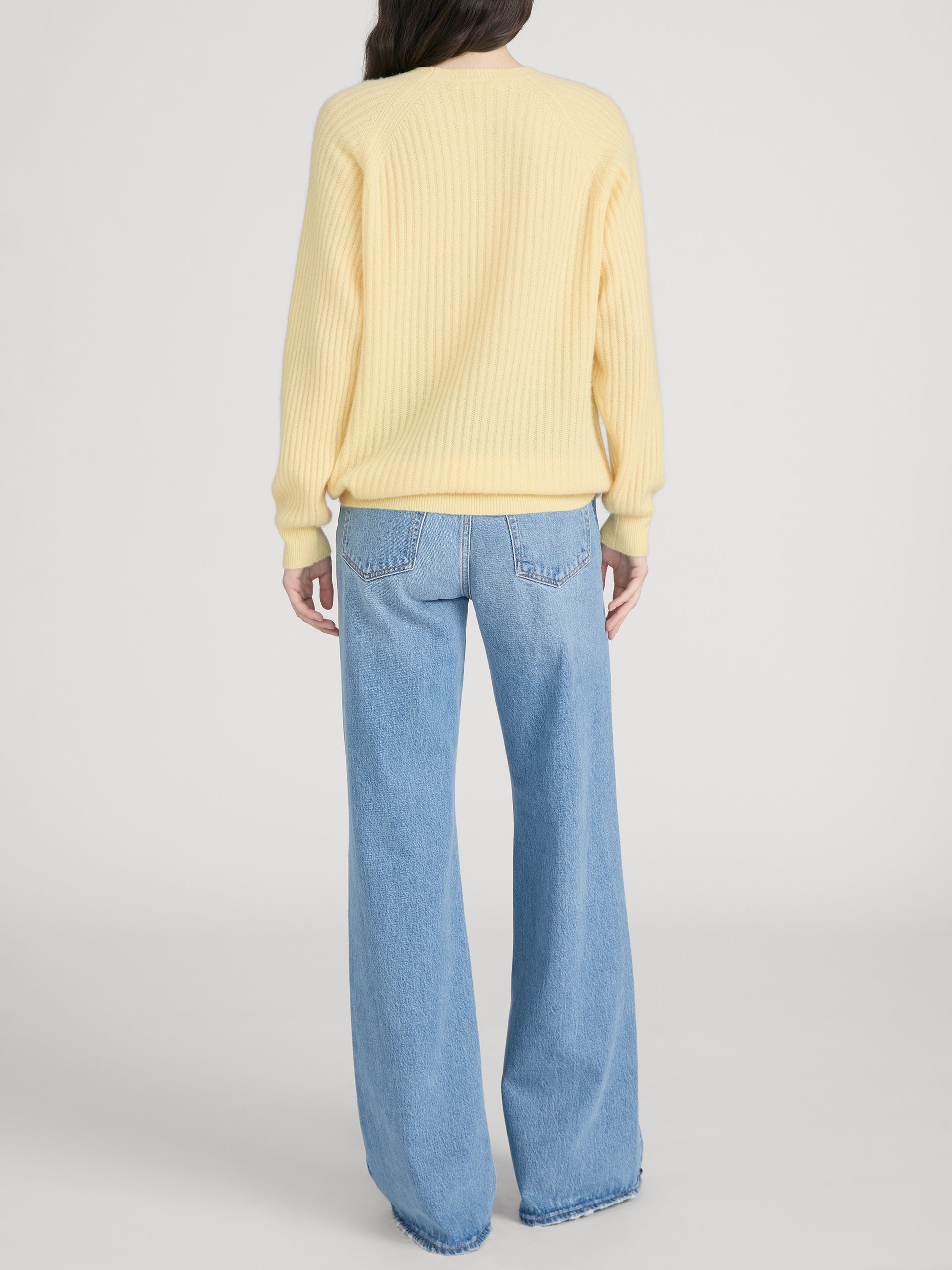 Sweater on model back