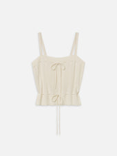 The Cashmere Charm Tank -- Cream
