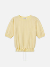 The Cashmere Charm Sweater -- Canary