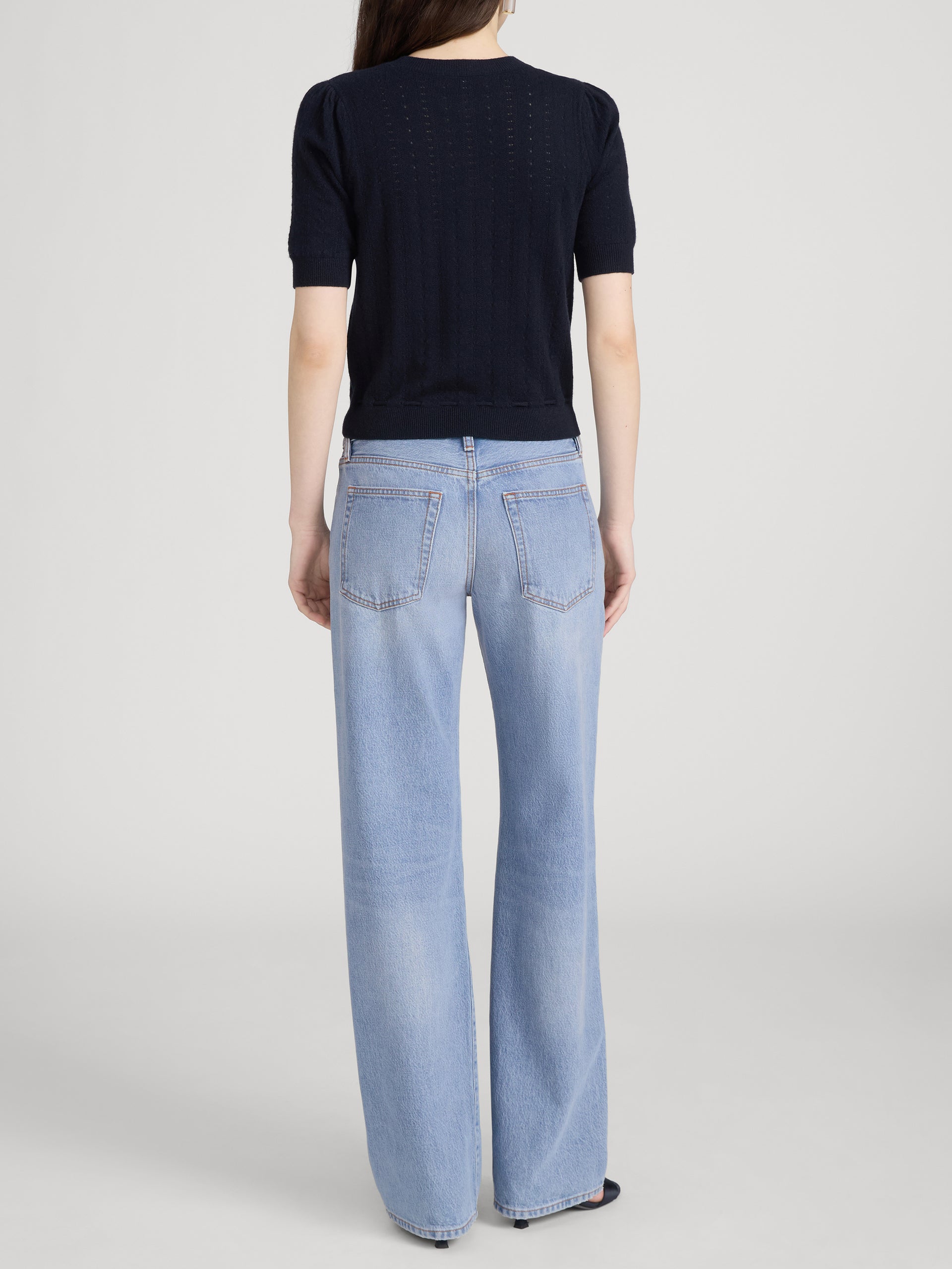 Sweater on model back