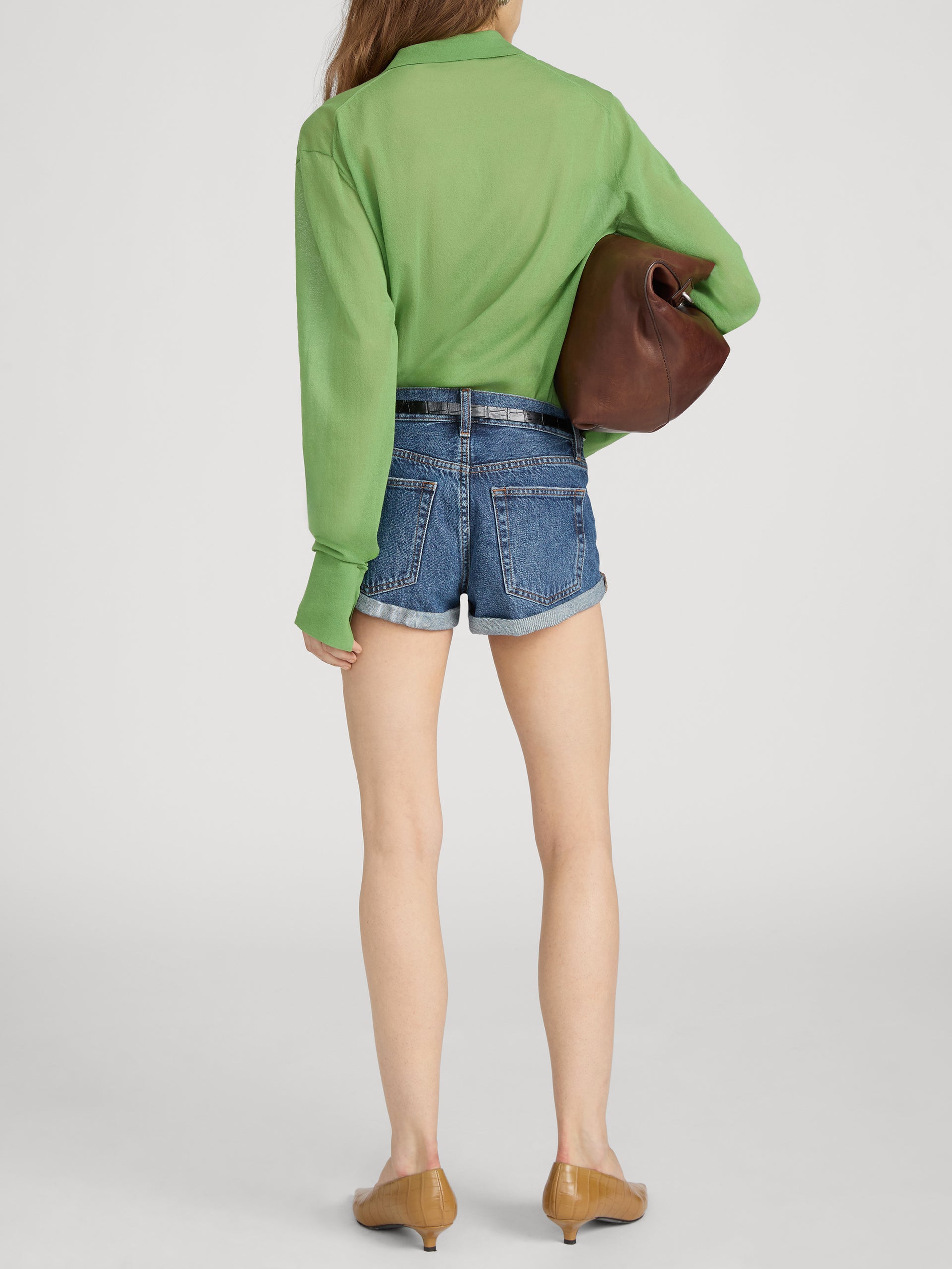 Sweater on model back