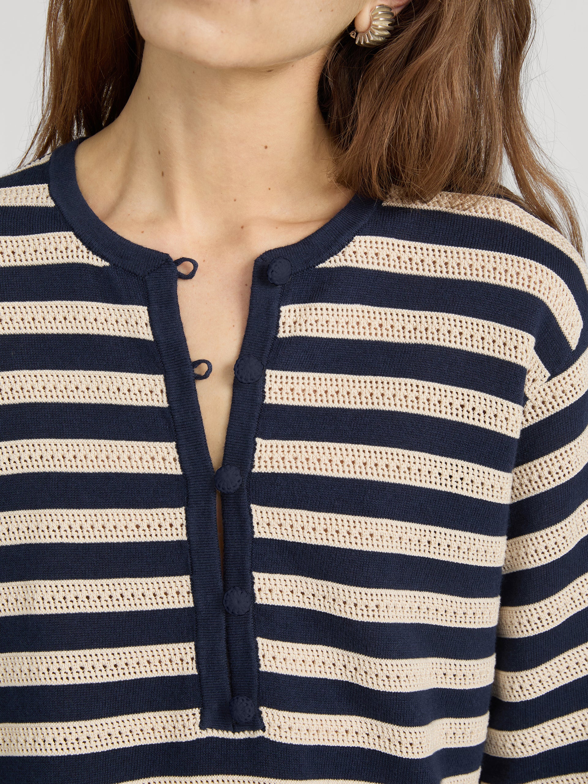 Sweater on model detail