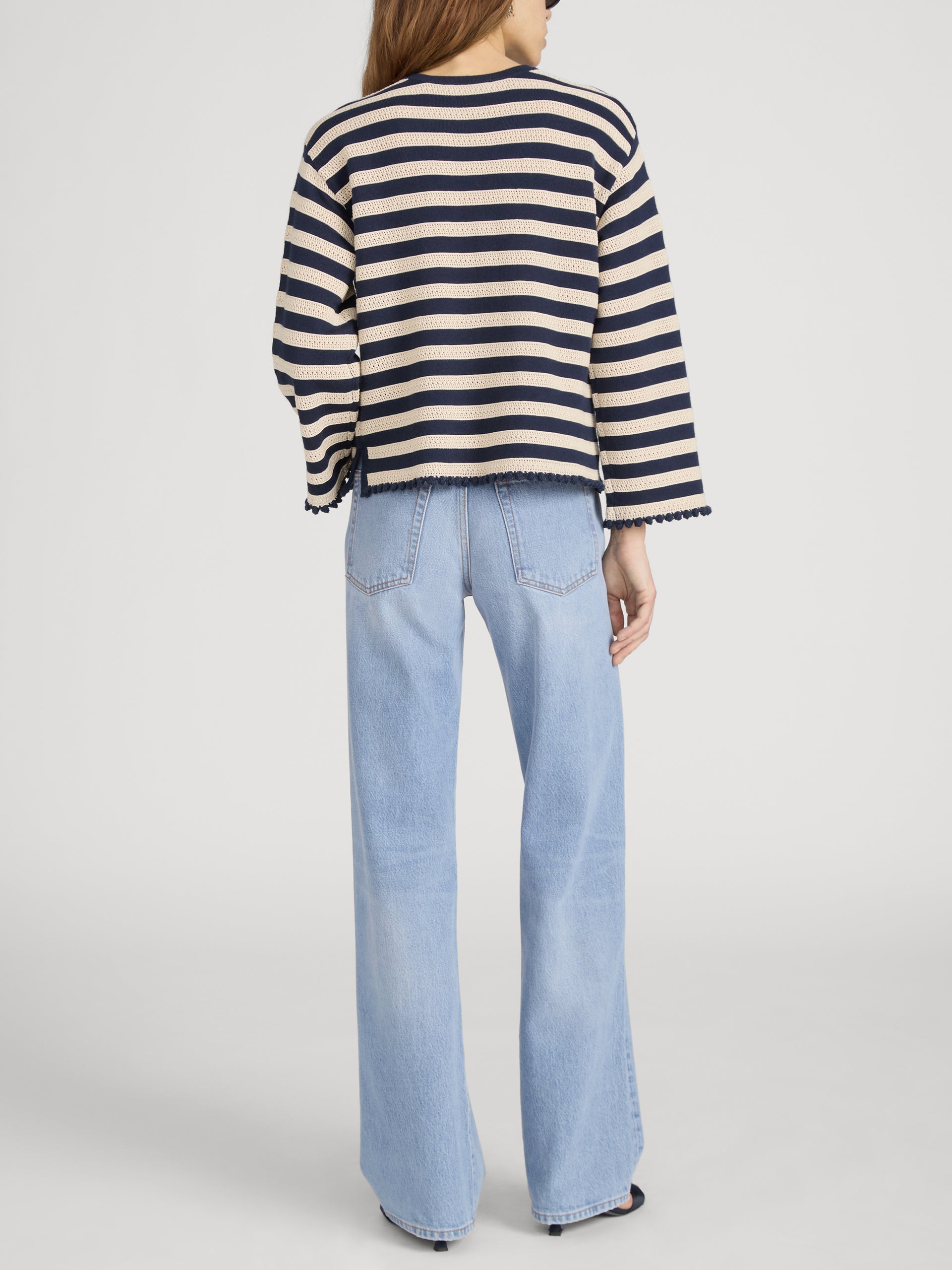 Sweater on model back