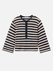 The Captain Pullover -- Cream Multi