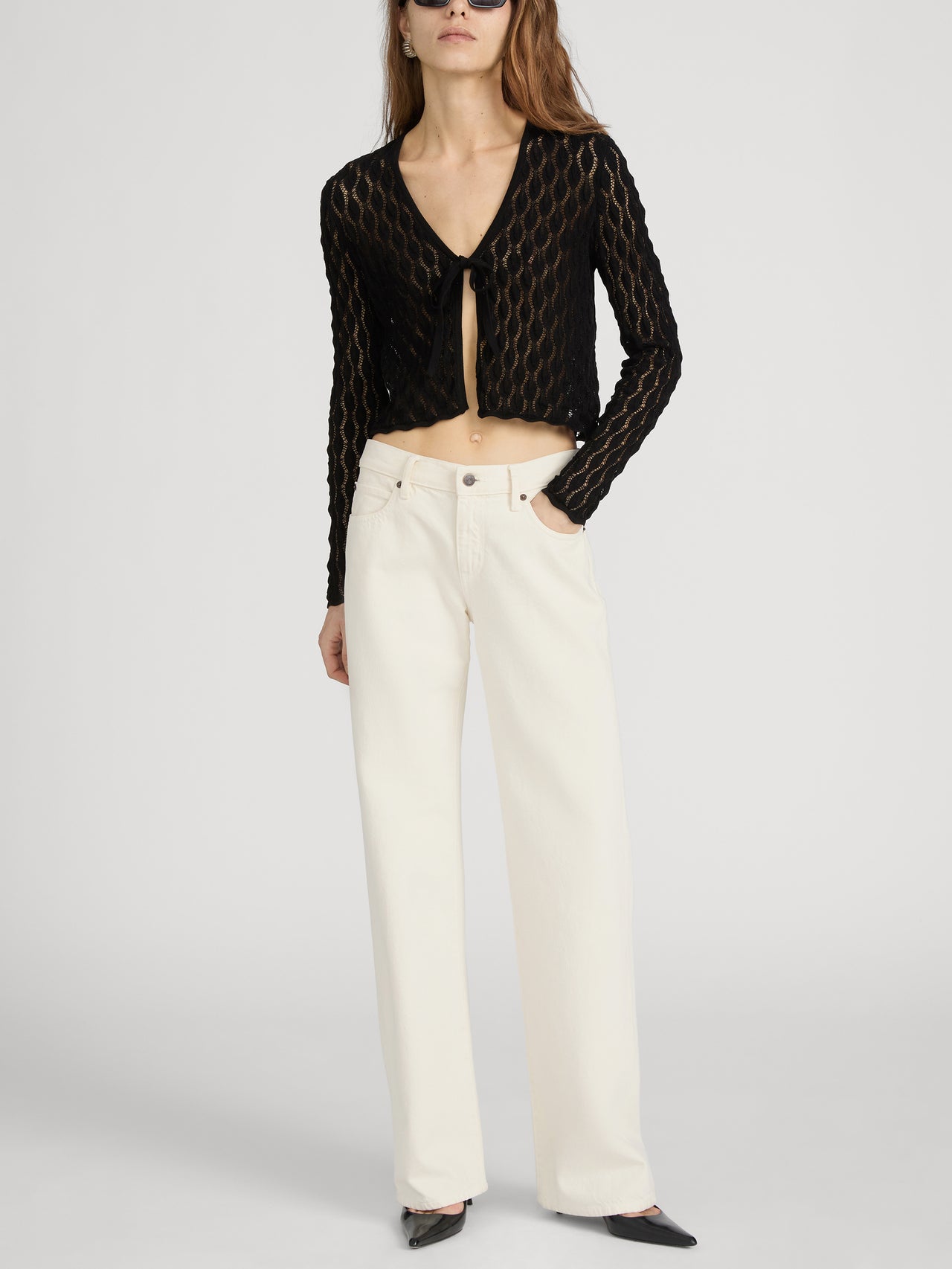 Cardigan on model front